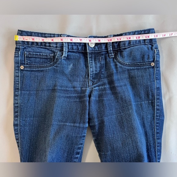 Express Jeans Women Ankle Zipper Legging Stella Low Rise  Blue Size 4  Pockets‎ - Picture 5 of 11